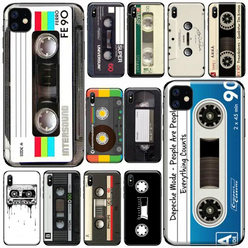

Classical Old Cassette Phone Case for iPhone 11 12 pro XS MAX 8 7 6 6S Plus X 2020 XR Mini