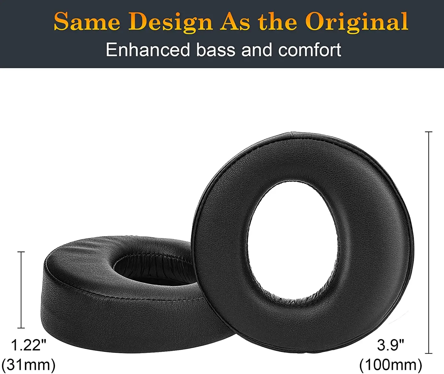 

Headphones Ear Pads Cushions Replacement, Earpads Compatible with Sony Gold Wireless Playstation PS4 Headset, 2014 Version, Mode