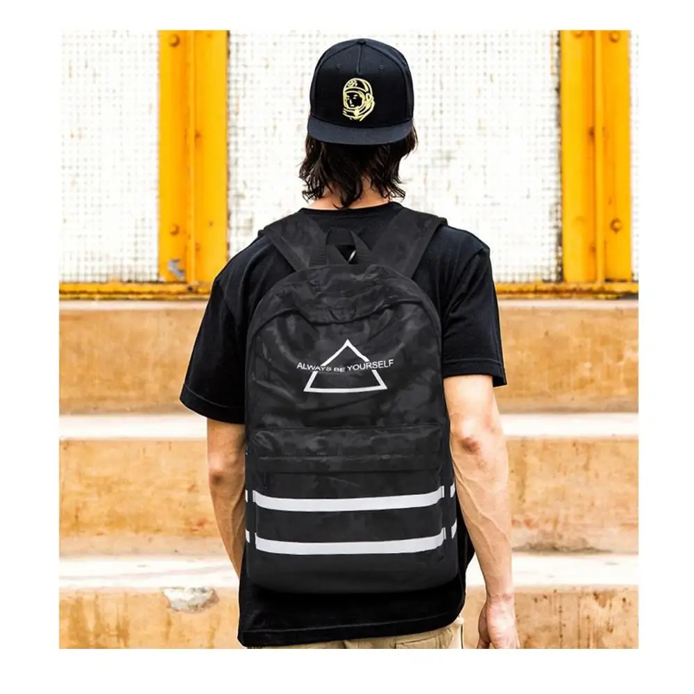 Мужской черный нейлоновый рюкзак для ноутбука Компьютерные рюкзаки