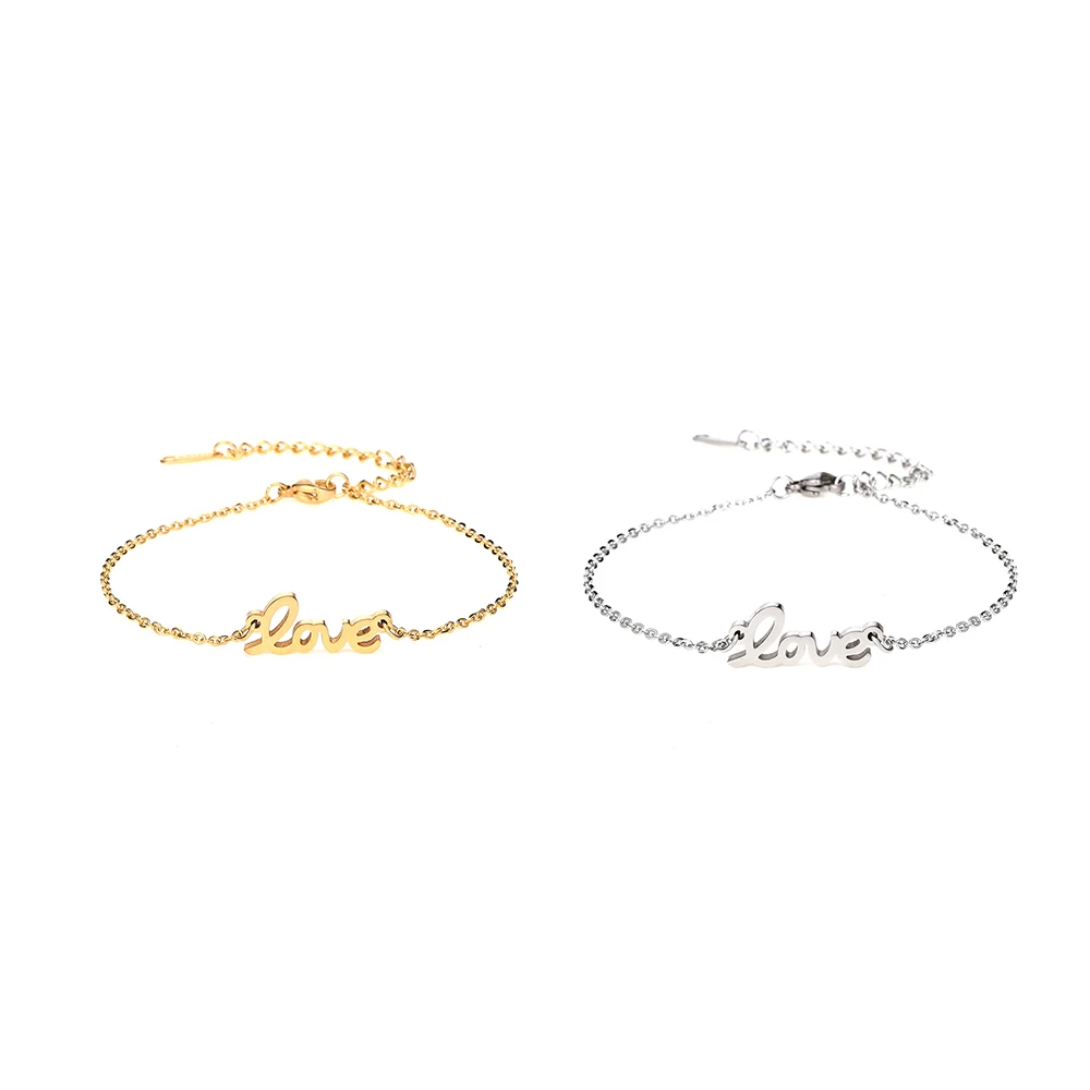 

Beadsnice Steel Bracelet Love Cute Metal Trendy Couple Chain For Women ID 40974