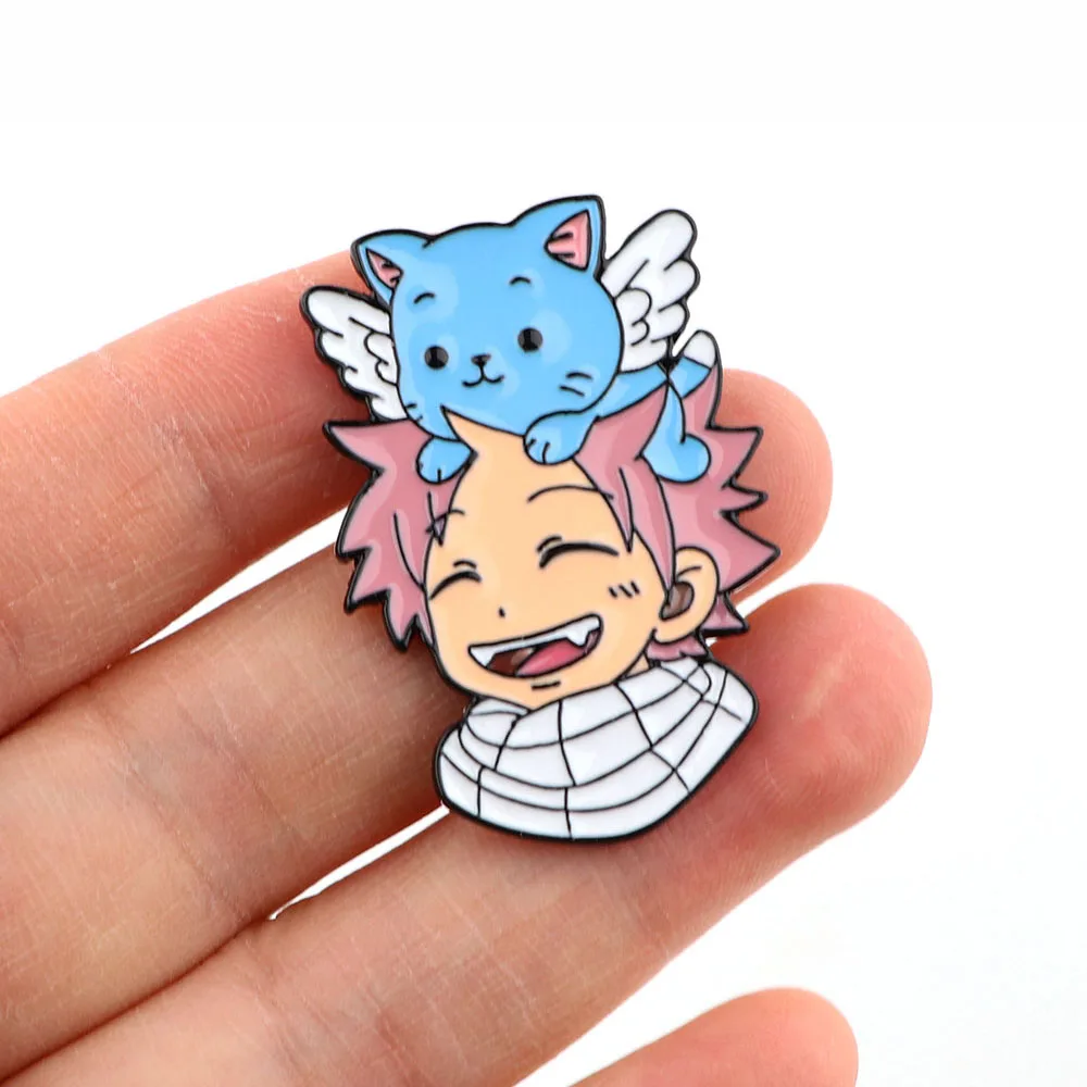 

FAIRY TAIL Enamel Pin Anime Pins New Year Gift Manga Japanese Briefcase Badges Badges on Backpack Brooch for Clothes Cute Things