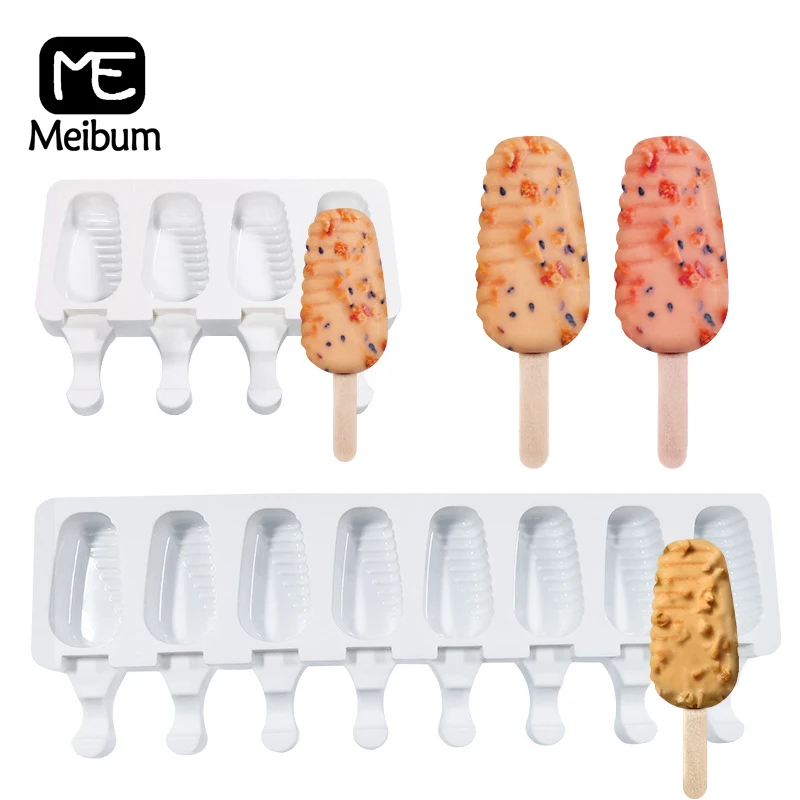 

Meibum 20 видов ребенка сок десерт поднос кубика льда силикона крем для пресс-форм DIY 4/8 полости летние фруктового льда Кухня инструменты