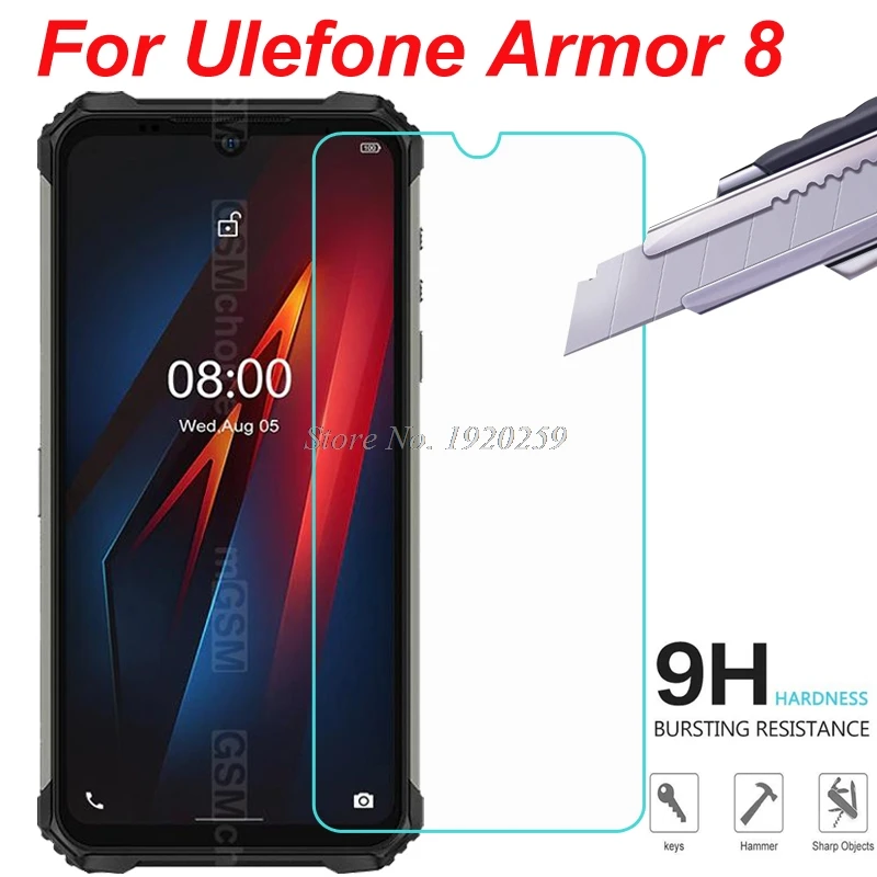 

Закаленное стекло для Ulefone Armor 8, защитная пленка, Защита экрана для Ulefone Armor 8, защитное покрытие для телефона, стеклянная пленка 2 шт.