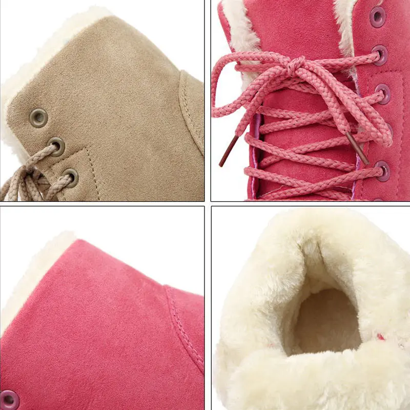 Женские зимние ботинки на шнуровке Зимние теплые кроссовки Меховые ботиночки с