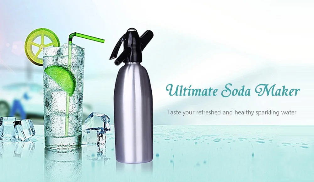 

DIY Home Drink Juice Machine Bar Beer Soda Maker Steel Bottle Soda Stream Foam Cylinders Injector