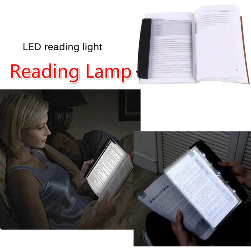 

Guard Your Eyes Bedroom Reading LED Book Light Reading Lamp Night Light Portable Flat Plate Lamp Travel Desk Lamps Anti-Myopia