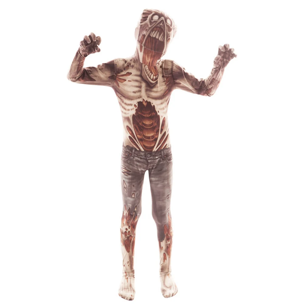 

Детский женский костюм для косплея, костюм с зомби, комбинезон, боди, костюм для вечерние, подарок для мальчиков и девочек