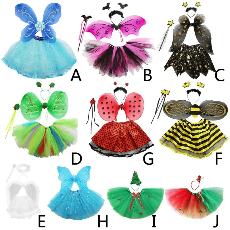 Детский костюм феи для малышей Балетная юбка-пачка с крыльями Карнавальный | Мать