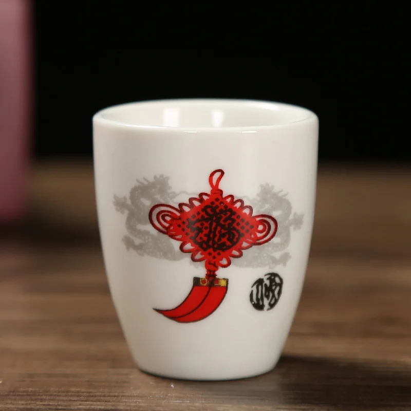 Рюмка керамическая белая 20/60 мл 6 шт. | Дом и сад