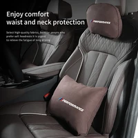 car headrest pillow neck memory lumbar support cotton breathable auto headrest cushion for bmw pillows car universal accessories