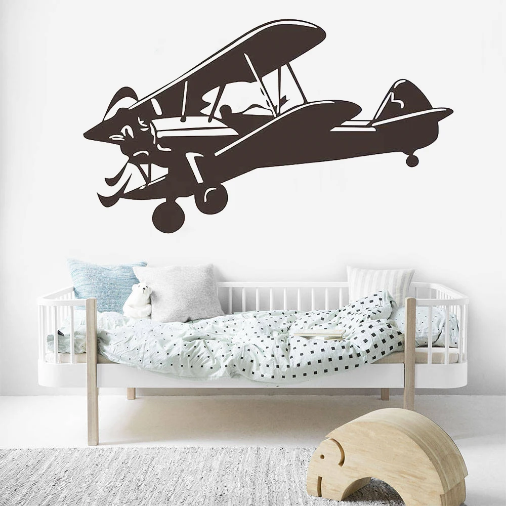 Военная Униформа авиации Наклейка на стену с изображением самолёта для детей
