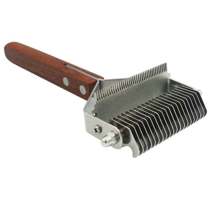 Машинка для стрижки питомцев из необработанного дерева нержавеющей стали