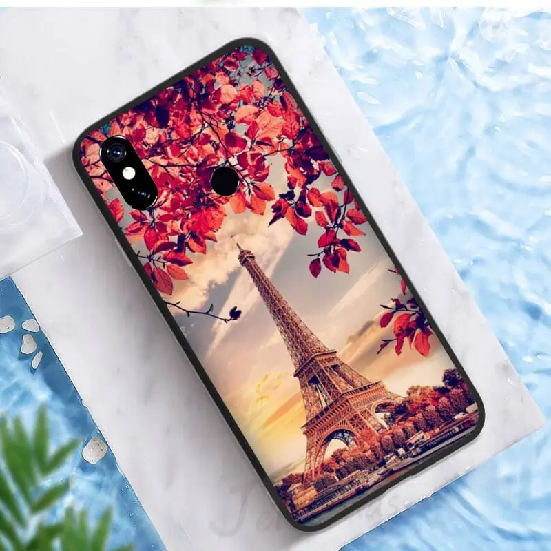 

Paris Eiffel Tower romantaic art pattern Phone Case For Xiaomi Redmi note 7 8 9 t max3 s 10 pro lite funda shell cover coque