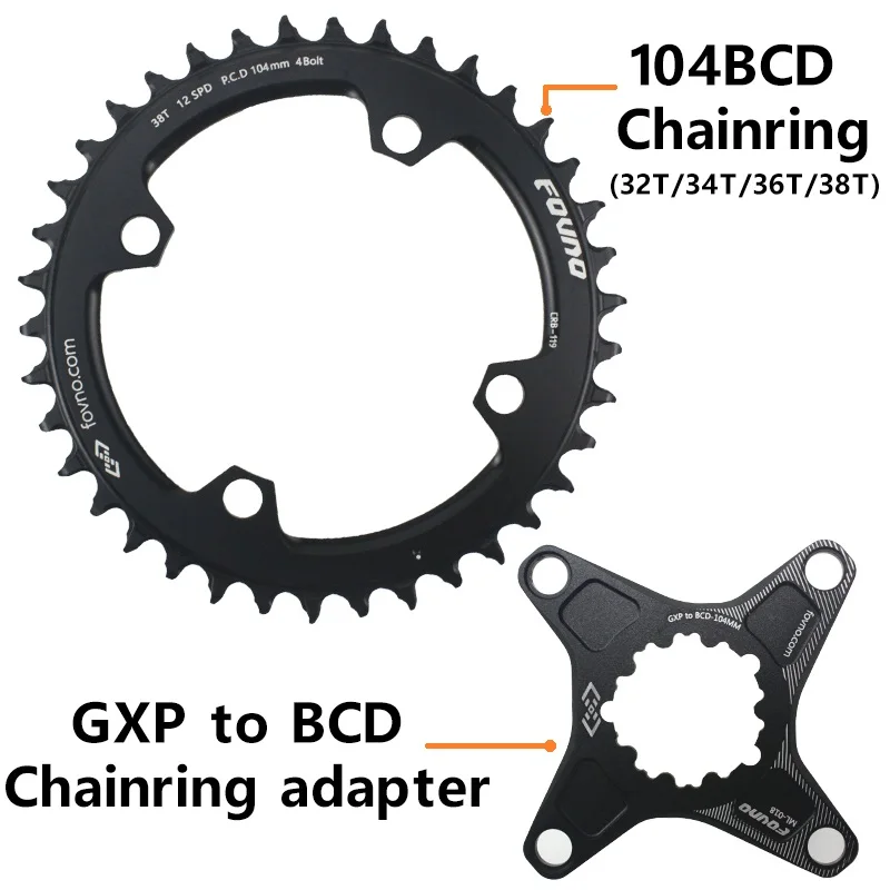 175 мм GXP MTB Кривошип 104BCD 32T 34T 36T 38T узкая широкая цепь с нижним кронштейном