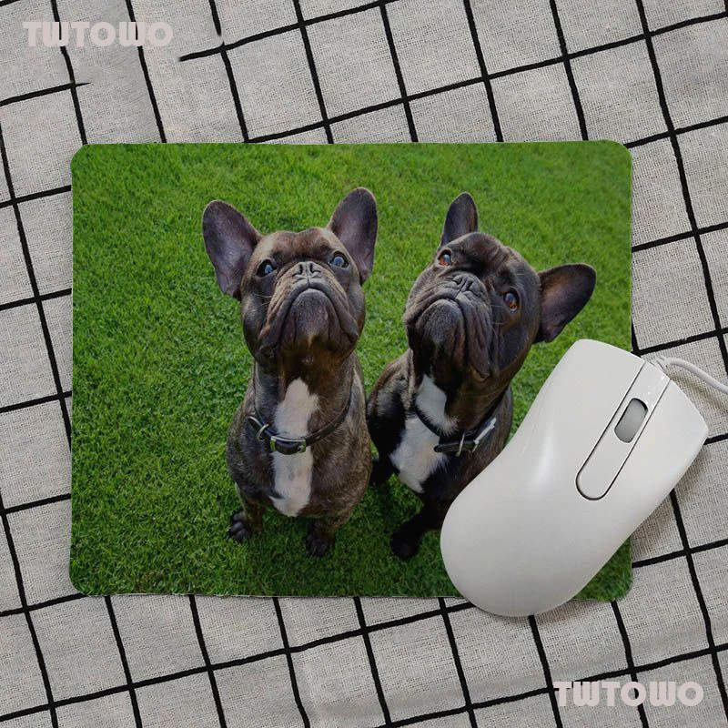 

Коврик для мыши с французским бульдогом Kawai, маленький коврик для мыши, компьютерный коврик, гладкий коврик для письма, настольные компьютер...