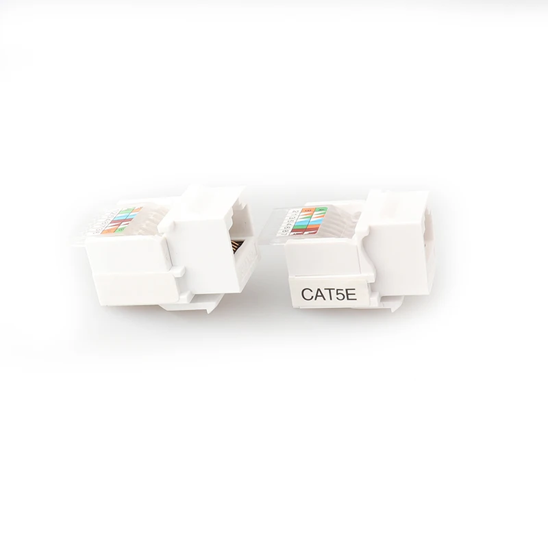 8P8C RJ45 Cat5e Cat6 UTP Keystone Jack Connector Adapter for Wall Plate toolless 90 degree Internet Network Ethernet Lan Cable