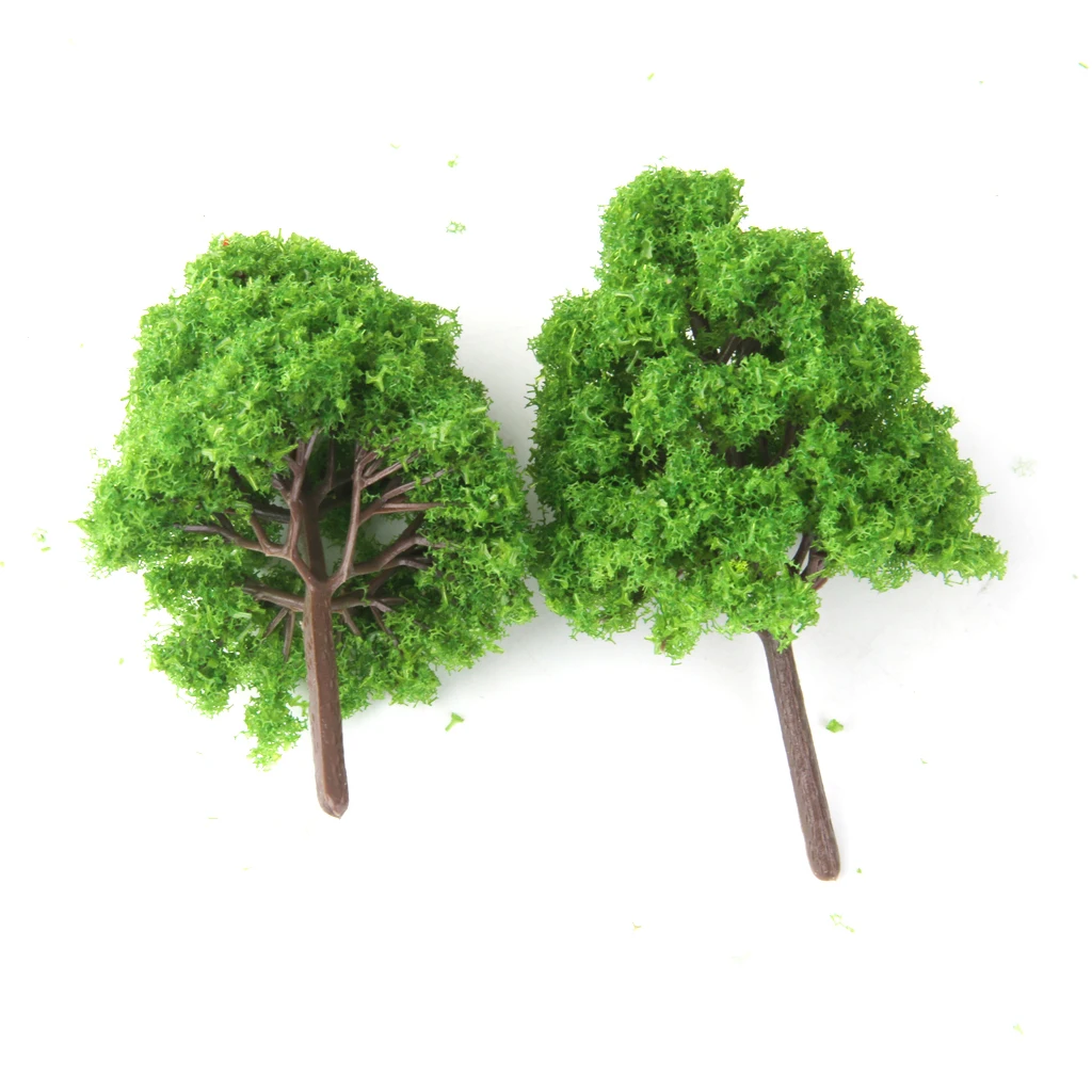20 Light Green Model Trees N Gauge Train Layout Architectural Supplies | Игрушки и хобби