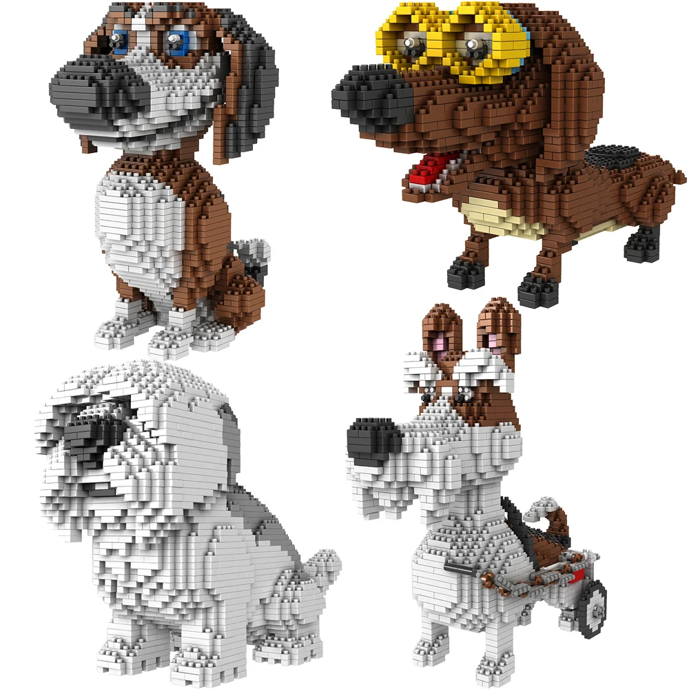 Конструктор для щенков Детский конструктор с алмазными частицами совместим