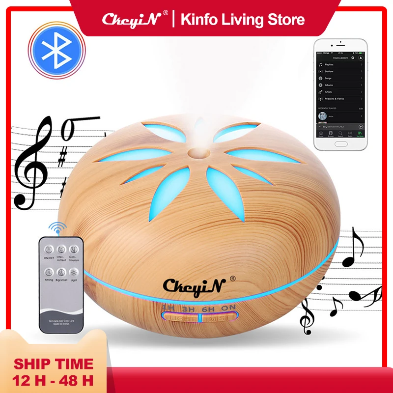 550 мл Электрический увлажнитель воздуха с Bluetooth диффузор для эфирных