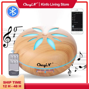 Электрический увлажнитель воздуха, 550 мл, Bluetooth, диффузор эфирных аромамасел, ультразвуковой деревянный увлажнитель воздуха, USB, мини-распылитель, светодиодный светильник ка 49