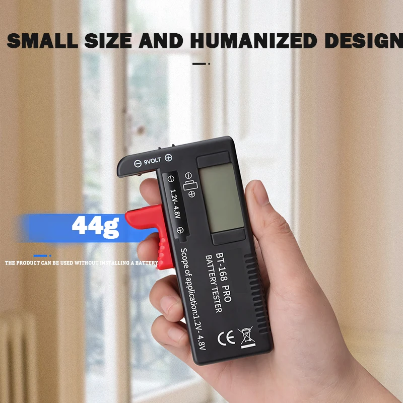 Универсальный цифровой тестер батареи Вольт проверка Высокоточный дисплей