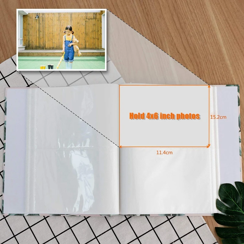 Чехол книжка для художественного фотоальбома с 200 карманами 6X4 дюйма