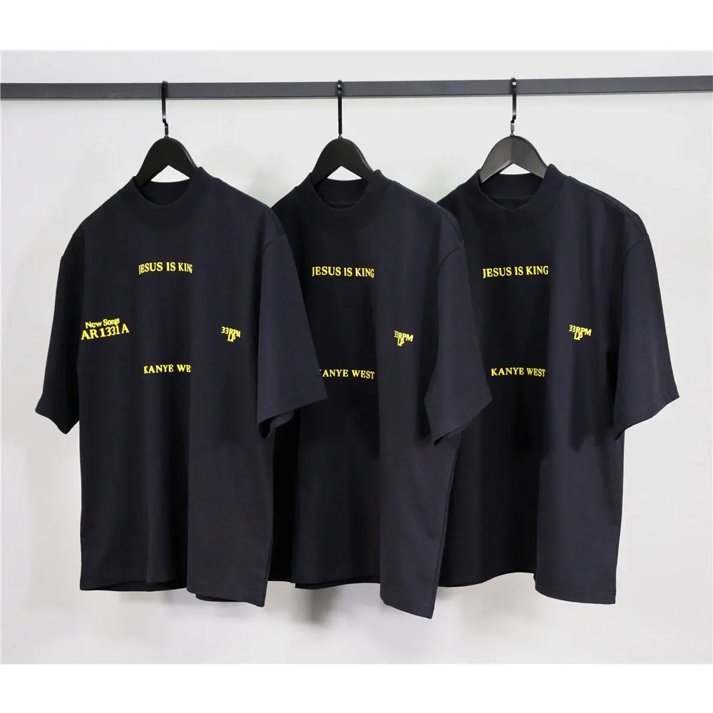 Kanye/футболка в стиле хип хоп для мужчин 2020 уличная Футболка с принтом Иисус король
