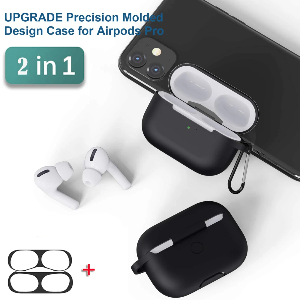 Чехлы для наушников Защитный чехол Apple AirPods pro Чехол 2019 Мягкий силиконовый с