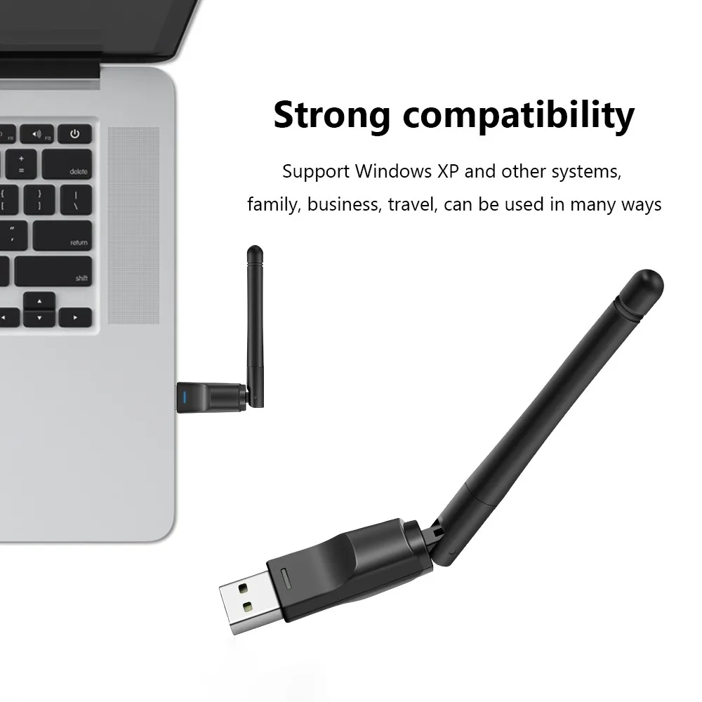 Новый Wi Fi Беспроводной сетевая карта USB 2 0 150 м 802 11 b/g/n Сетевой адаптер поворотная