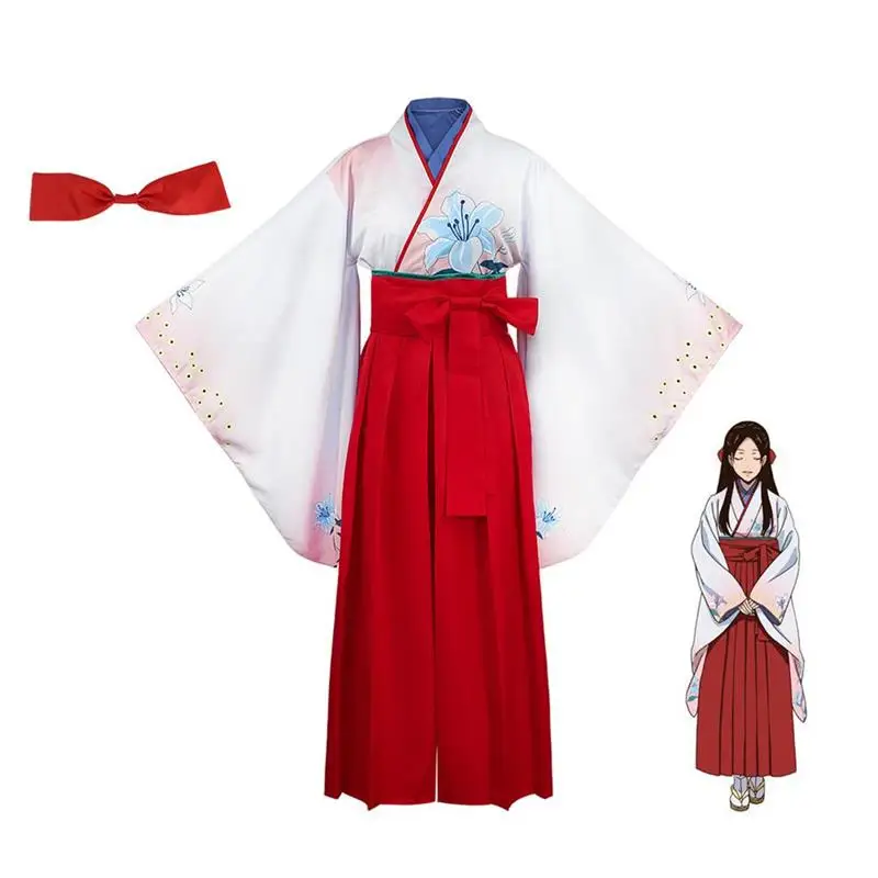 

Women Anime Cosplay Kimono Uniform Kakegurui Yuriko Nishinotoin Cosplay Costume Party Role Play Clothing Japanese Kimono Costume