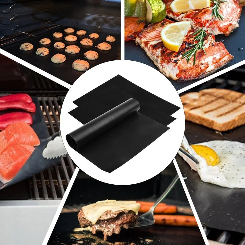 

Kitchen Accessories Grill Mat 44X33CM Non Stick BBQ Grill Liners Oven Grill Foil Barbecue Liner Reusable Mat Kitchen Tools