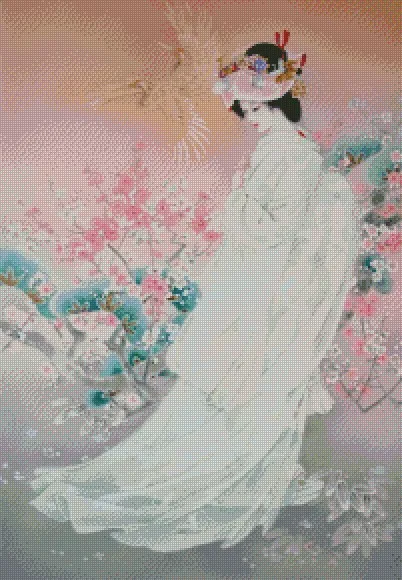 

Embroidery Counted Cross Stitch Kits Needlework - Crafts 14 ct DMC DIY Arts Handmade Decor - Pretty girl 2