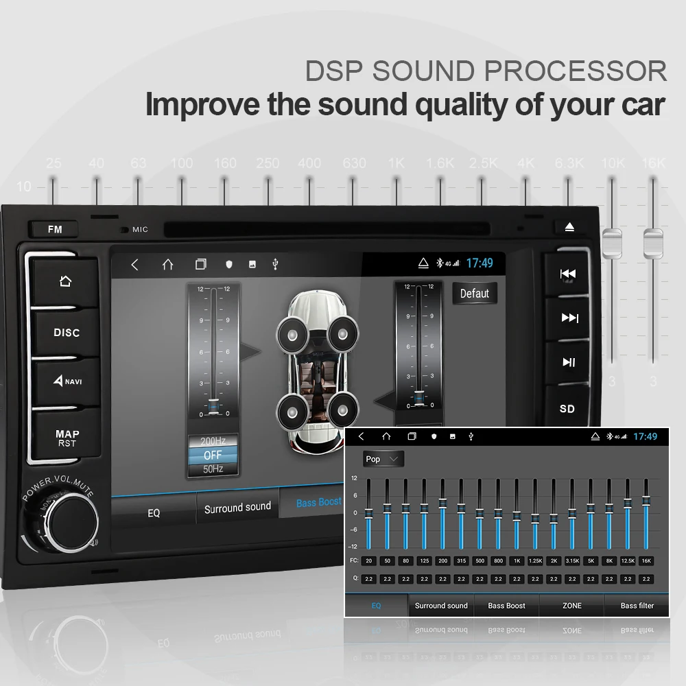Isudar H53 4G Android Авто Радио 2 Din для Volkswagen/Touareg Автомобильный мультимедийный dvd-плеер Восьмиядерный ram 4 Гб rom 64G DSP DVR камера