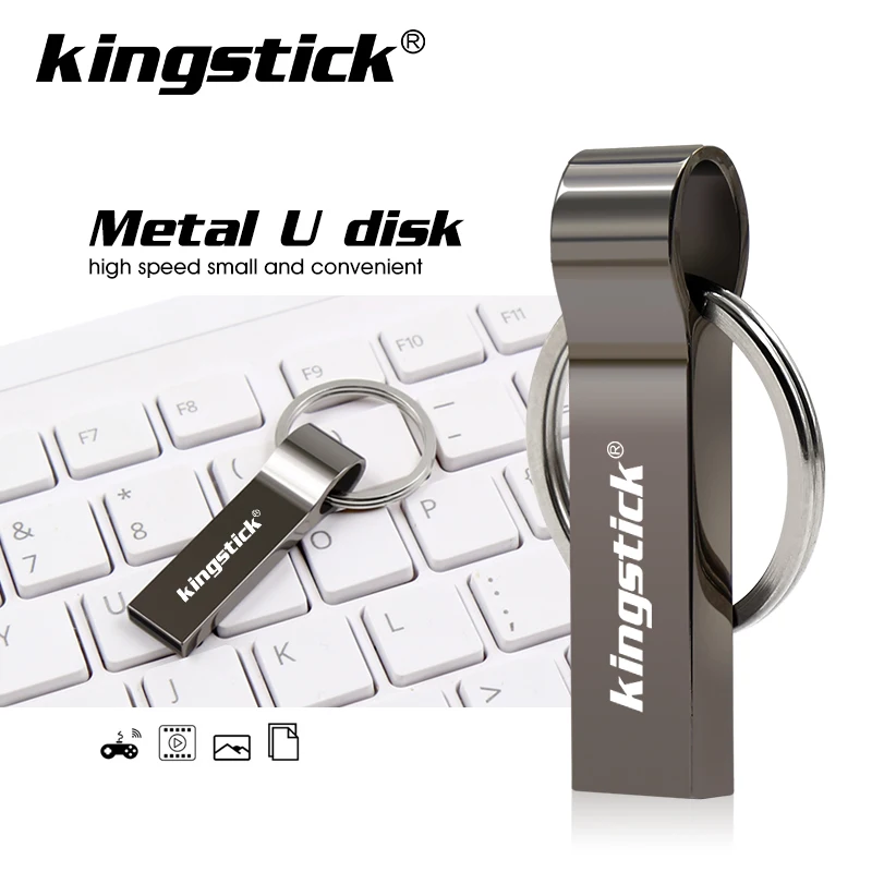 Металлический USB флеш накопитель 128 ГБ 64 32 16 8 Гб|USB флэш-накопители| |