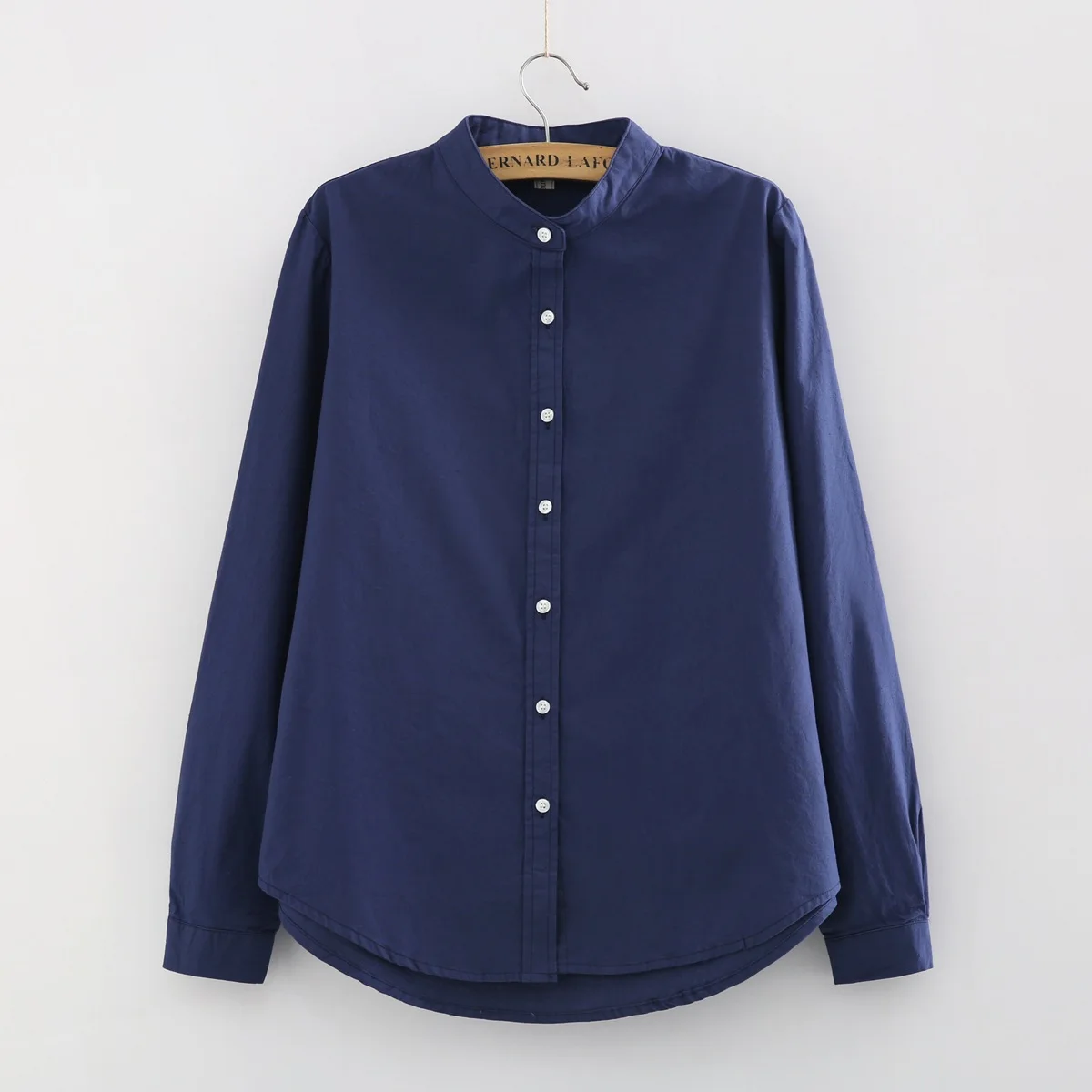 Новинка 2019 женские рубашки с длинным рукавом белого и синего цвета размера плюс