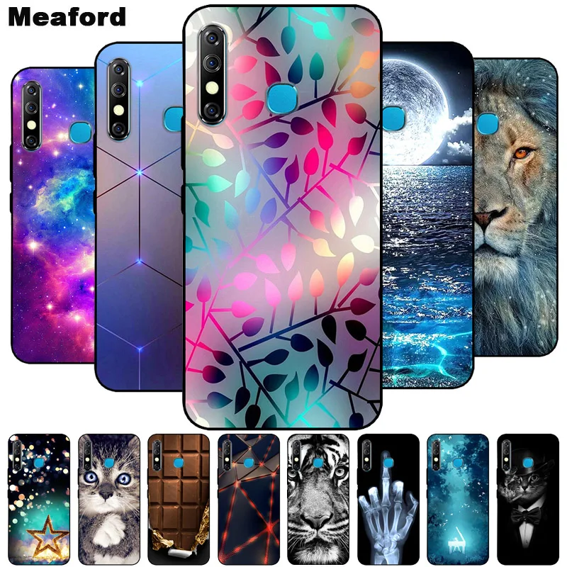 

For DOOGEE Y7 Case Phone Cover Soft Silicone Printing Black Coque for Doogee N10 X70 X90 Y8C Y8 X90L Case Shockproof Cover