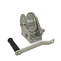 1800 lbs stainless steel hand winch two way self locking 1800 pounds manual winch environmental protection lifting crane hoist