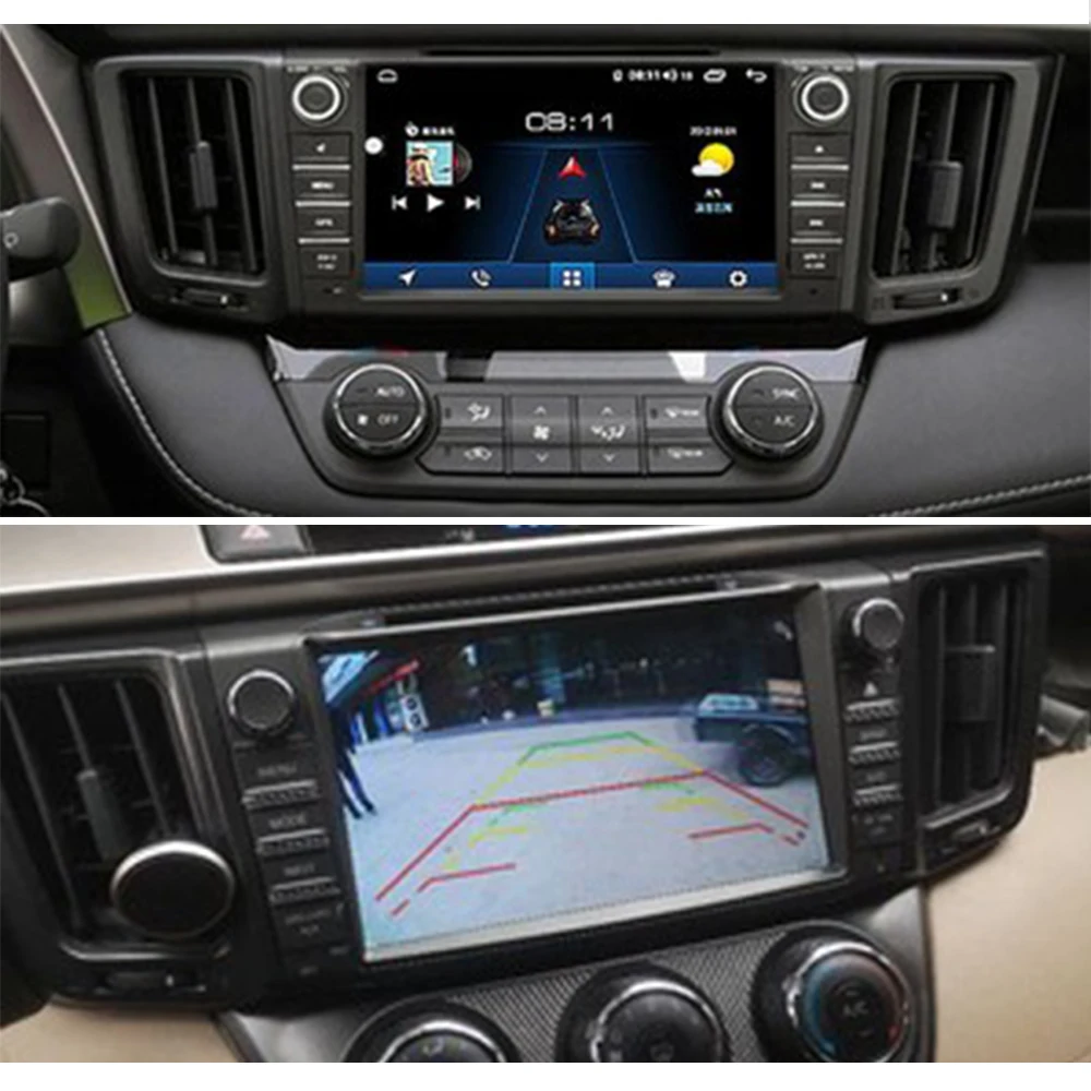 Автомобильный мультимедийный плеер стерео GPS DVD радио навигация Android экран для
