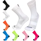 Летние спортивные велосипедные носки для мужчин и женщин, Мужские дышащие дорожные велосипедные носки, уличные спортивные мужские Компрессионные носки