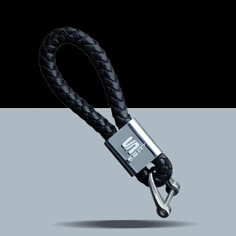 

Car Leather Punk Anti-Lost Braided Rope Keychain Gifts for Seat Leon 5f Ibiza 6l 6j Leon 1p Cushion Altea Xl Et Auto Accessories