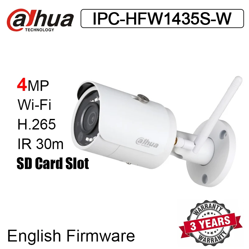 Dahua IPC HFW1435S W 4 МП WiFi IP камера H.265 ночное видение Обнаружение человека IP67 наружная