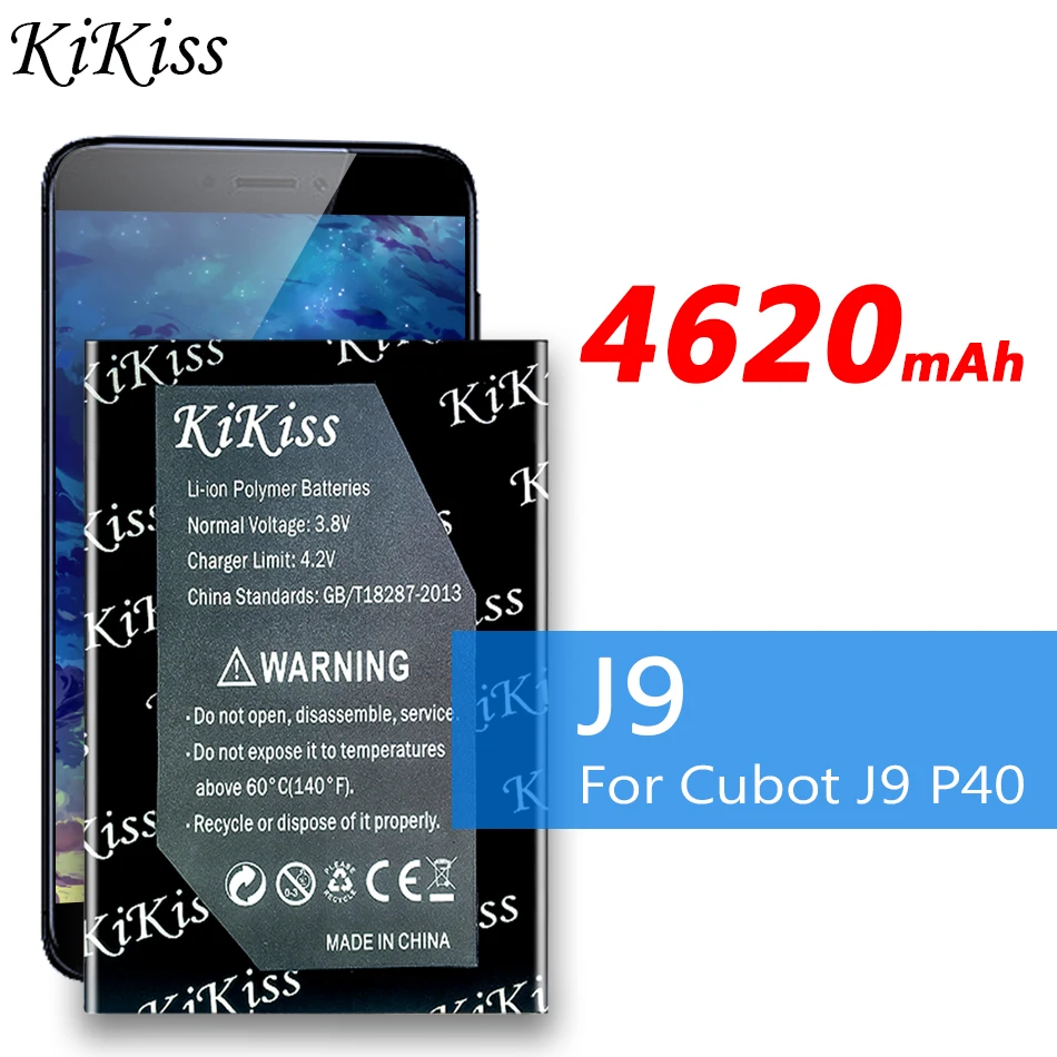 

4620mAh KiKiss перезаряжаемая батарея для Cubot J9 P40