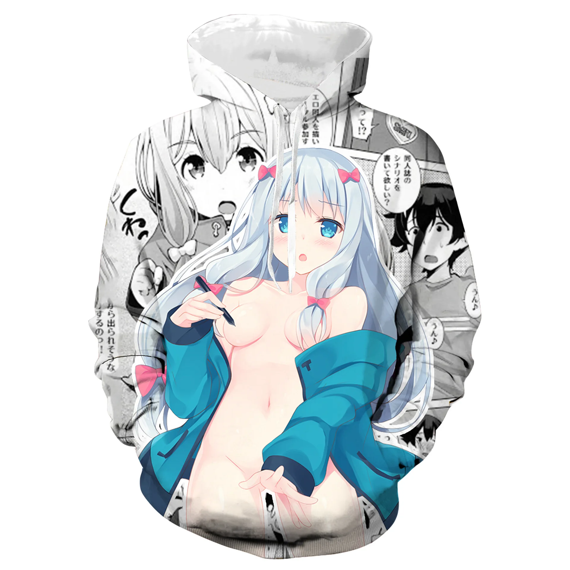 Унисекс аниме &quotEromanga Sensei&quot Izumi Sagiri 3D печать Косплей Костюм Пальто Толстовка для
