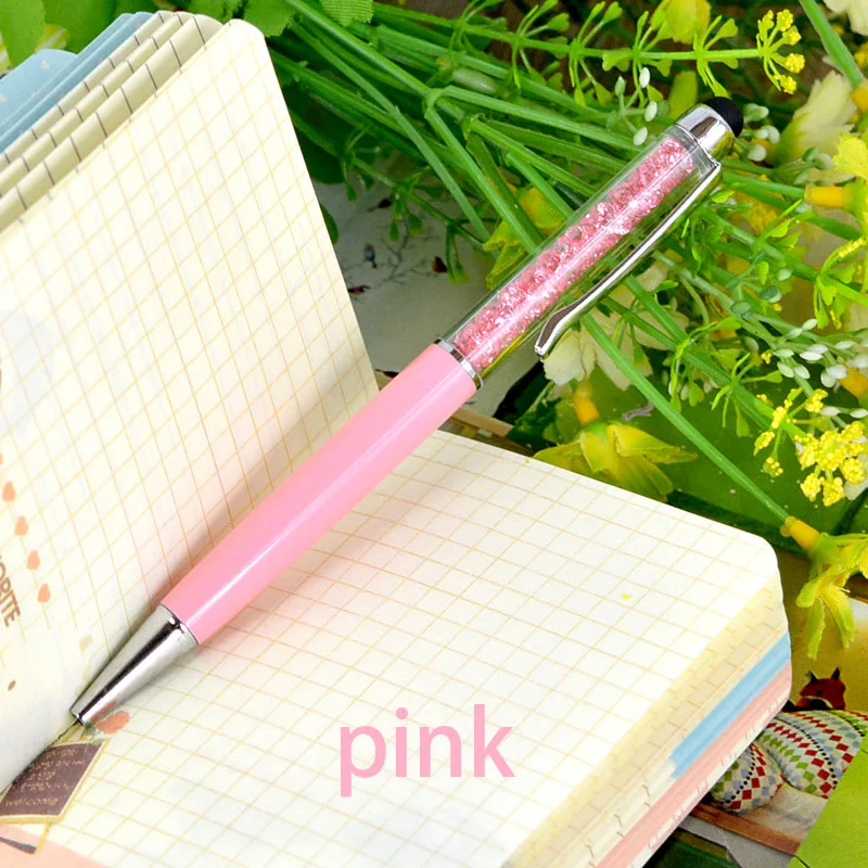 1 шт. кристальная ручка шариковые ручки для красоты стилус Touch 2 в алмазная