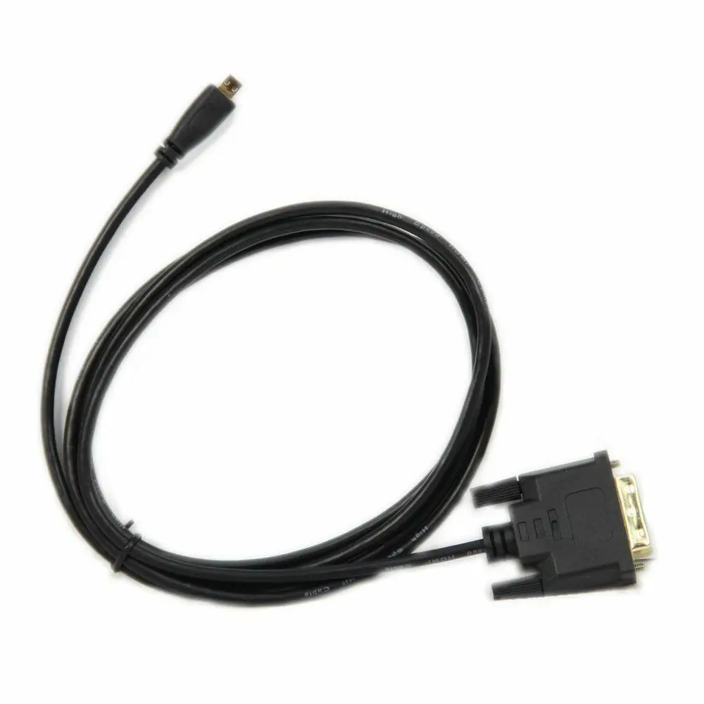Микро HDMI к DVI-D DVI 24 + 1 мужской золотой адаптер кабель HDTV светодиодный ЖК-дисплей