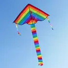 1 шт. новый длинный хвост Радужный воздушный змей летающие игрушки воздушный змей для детей Детский змей поставляется с 30 м кайт веревка 1 шт. Новинка