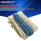 1180 шт 2W полный набор металлических пленочных резисторов 1% резистор Ассорти набор 1 ohm-1M Ом набор сопротивления 118 значений каждый 10 шт