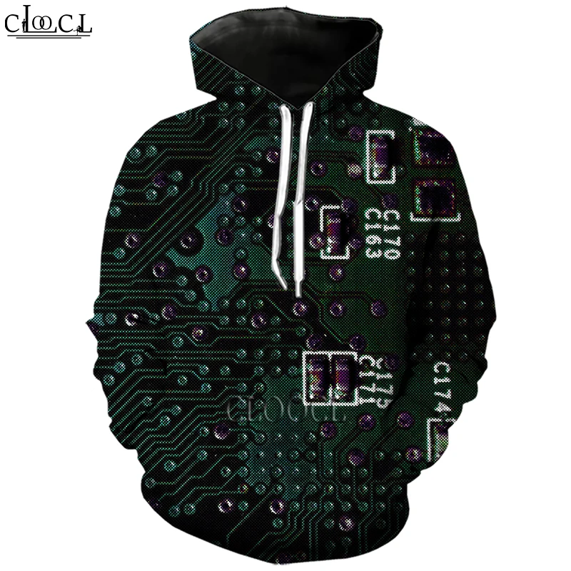

HX Fashion Hoody Electronic Chip 3D Print Men Women Hoodie Autumn Long Sleeve Pullover Hip Hop Hoodie Tracksuit Drop Shipping