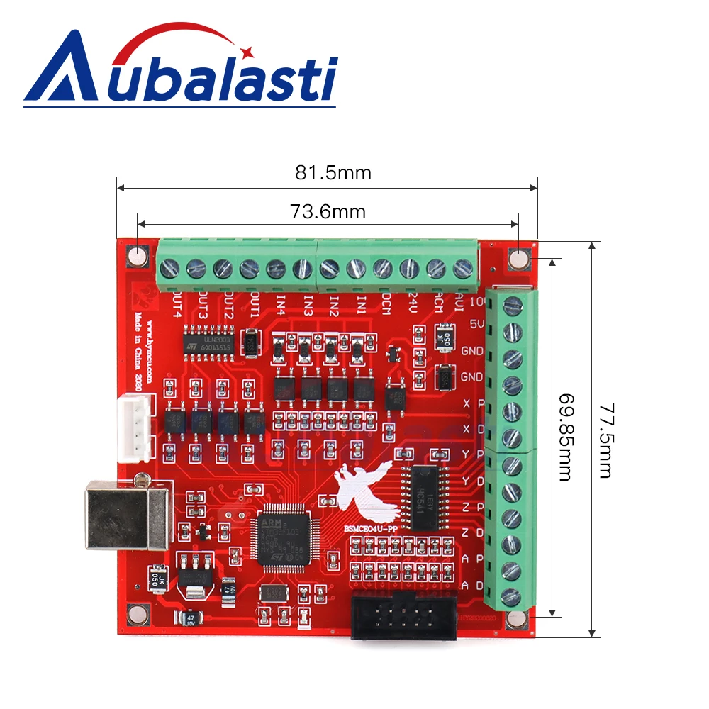 Aubalasti ЧПУ Mach3 USB коммутационная плата 100 кГц 4 оси Интерфейс драйвер Линейное