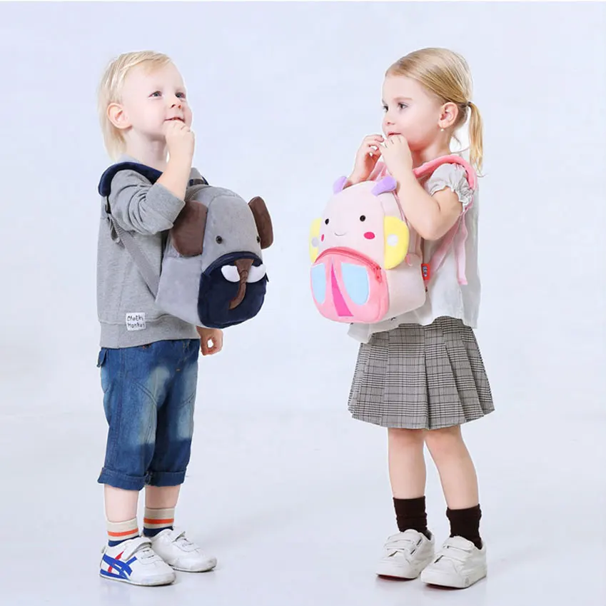Детские рюкзаки с животными плюшевые мягкие игрушки школьная сумка для
